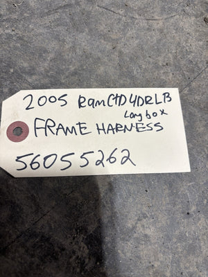 2005 DODGE RAM 3500 4DOOR LONGBOX CUMMINS FRAME CHASSIS WIRING HARNESS 5605262