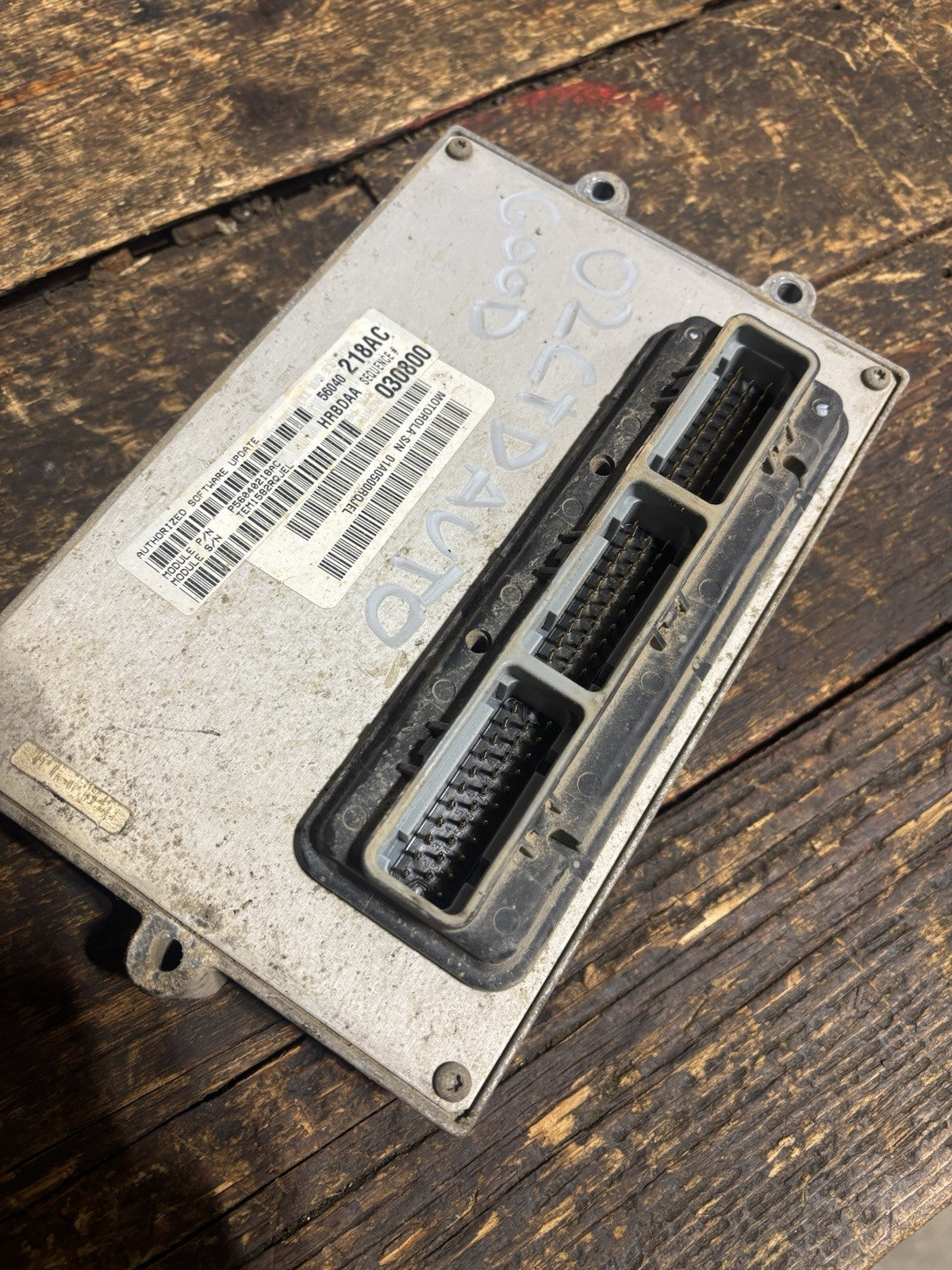 2002 DODGE RAM 2500 3500 24V CUMMINS AUTOMATIC PCM COMPUTER MODULE 56040218AB