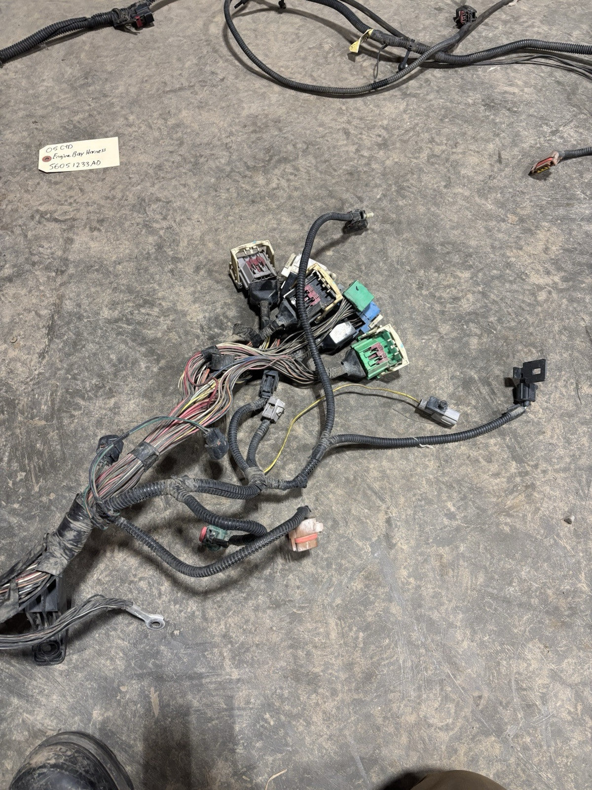 2005 DODGE RAM 2500 3500 CUMMINS ENGINE BAY HARNESS 56051233AD