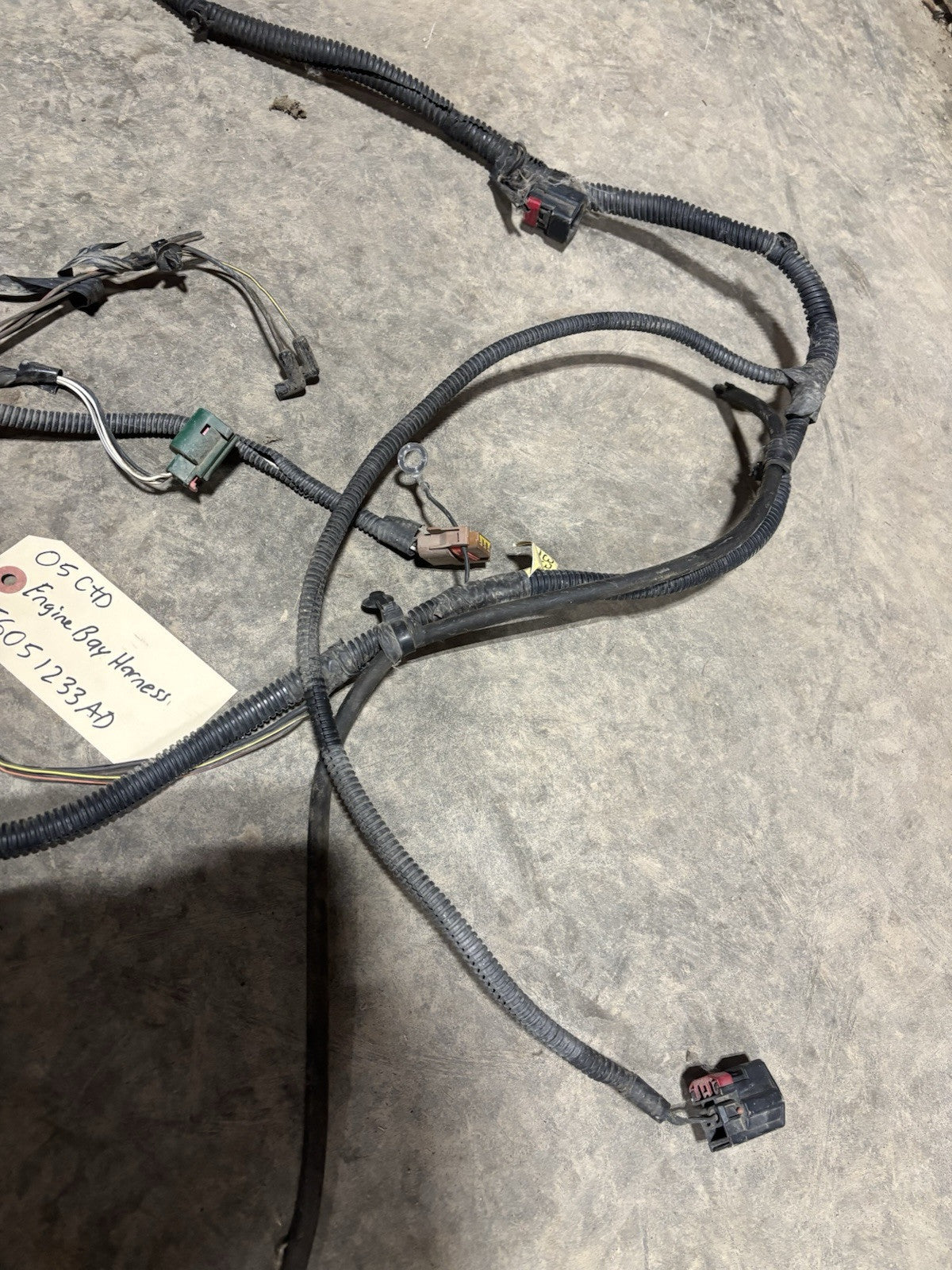 2005 DODGE RAM 2500 3500 CUMMINS ENGINE BAY HARNESS 56051233AD