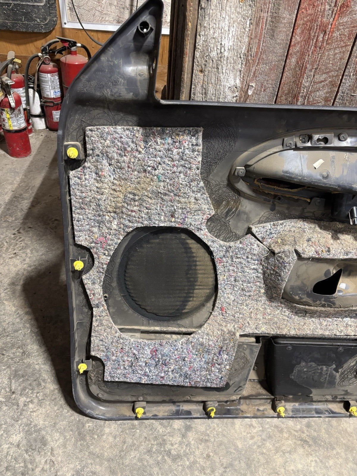 1998 - 2002 2ND GEN DODGE RAM LARAMIE WOODGRAIN AGATE DARK GREY DOOR PANEL SET