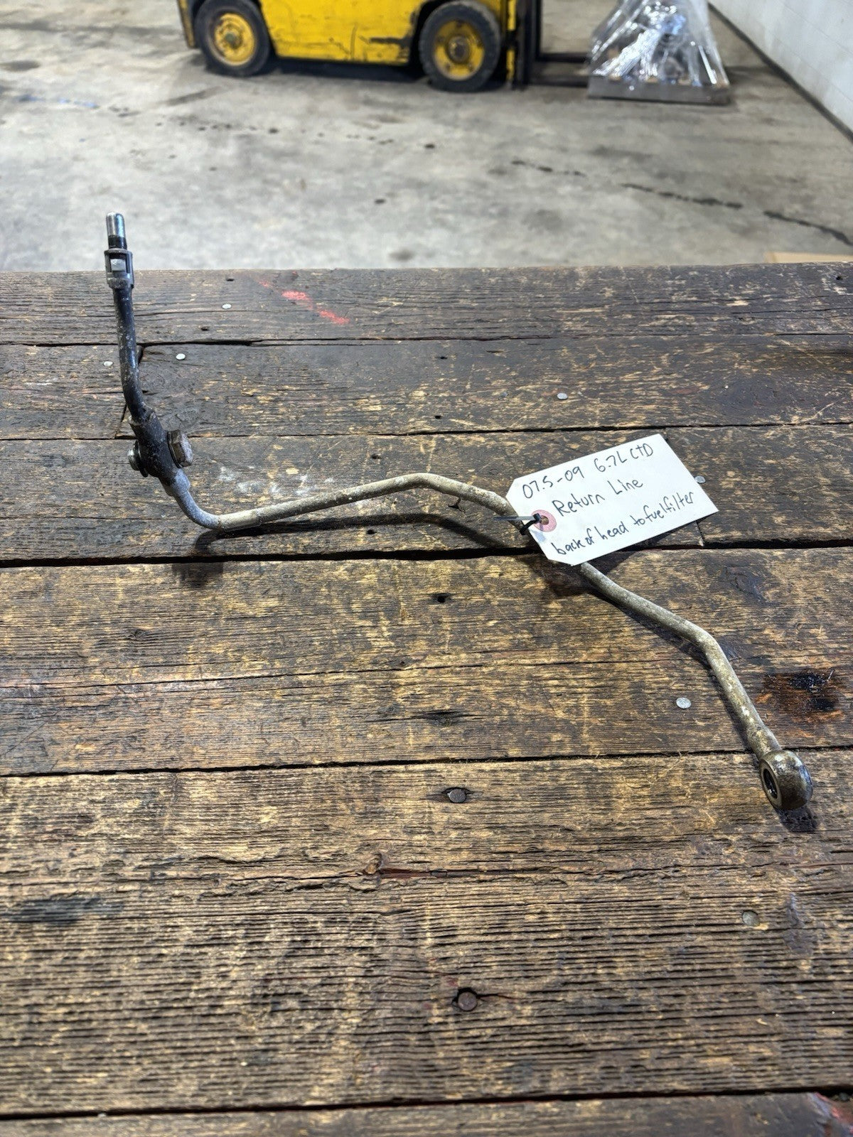 2007 .5 2008 2009 DODGE RAM 2500 3500 6.7L CUMMINS FUEL RETURN LINE 4940367