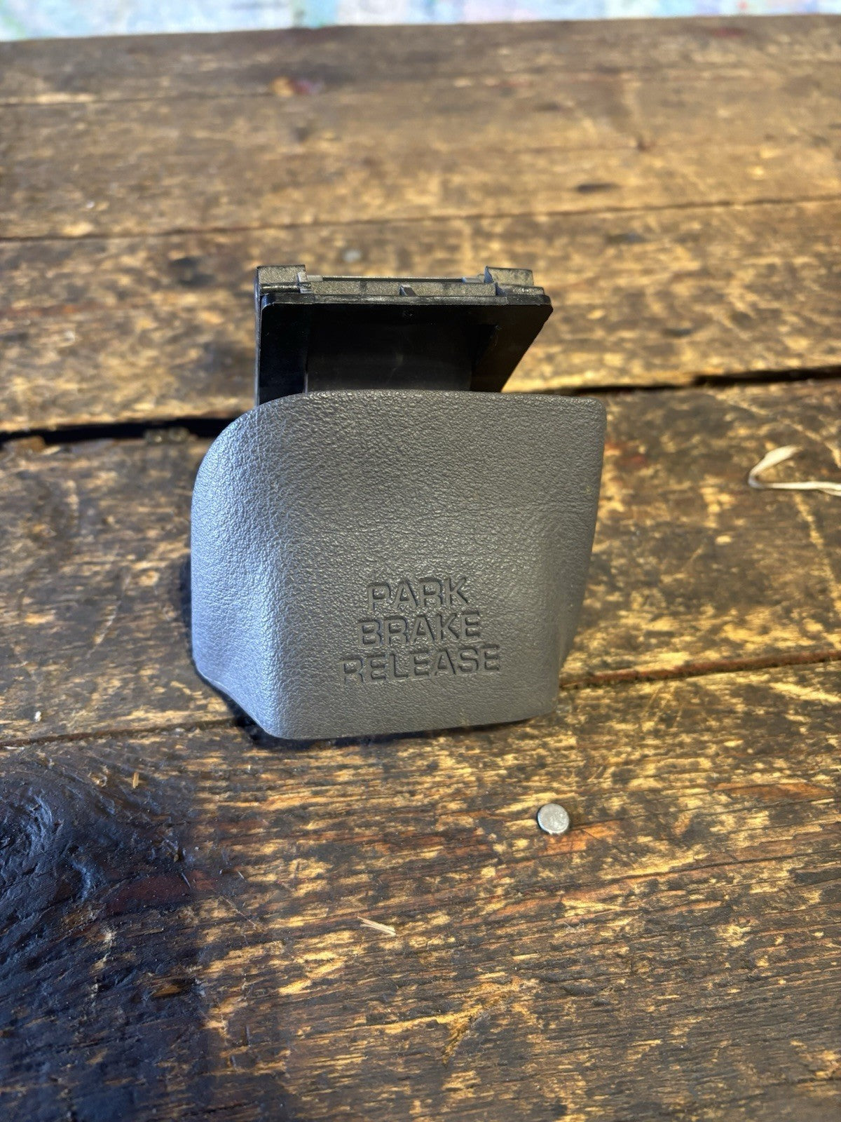 OEM 1998-2002 DODGE RAM 1500/2500/3500 PARK BRAKE RELEASE HANDLE LIGHT MIST GREY